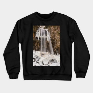 A Frozen Melincourt Waterfall, Resolven Crewneck Sweatshirt